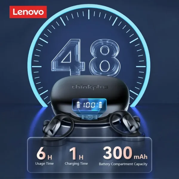 Lenovo Wireless Bluetooth Headphones with LED Display - Image 2