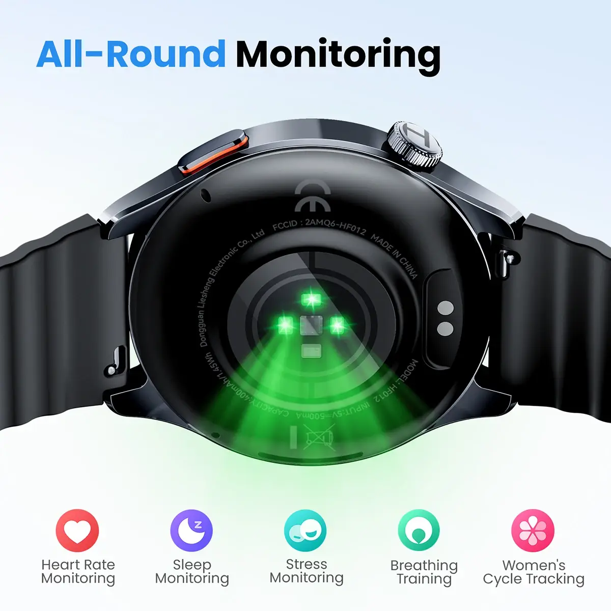 Haylou Watch 4S (HF012) GPS Smartwatch – 1.43" AMOLED Display, 5‑Satellite GPS, 120+ Sports Modes, Fitness & Health Tracker - Image 3