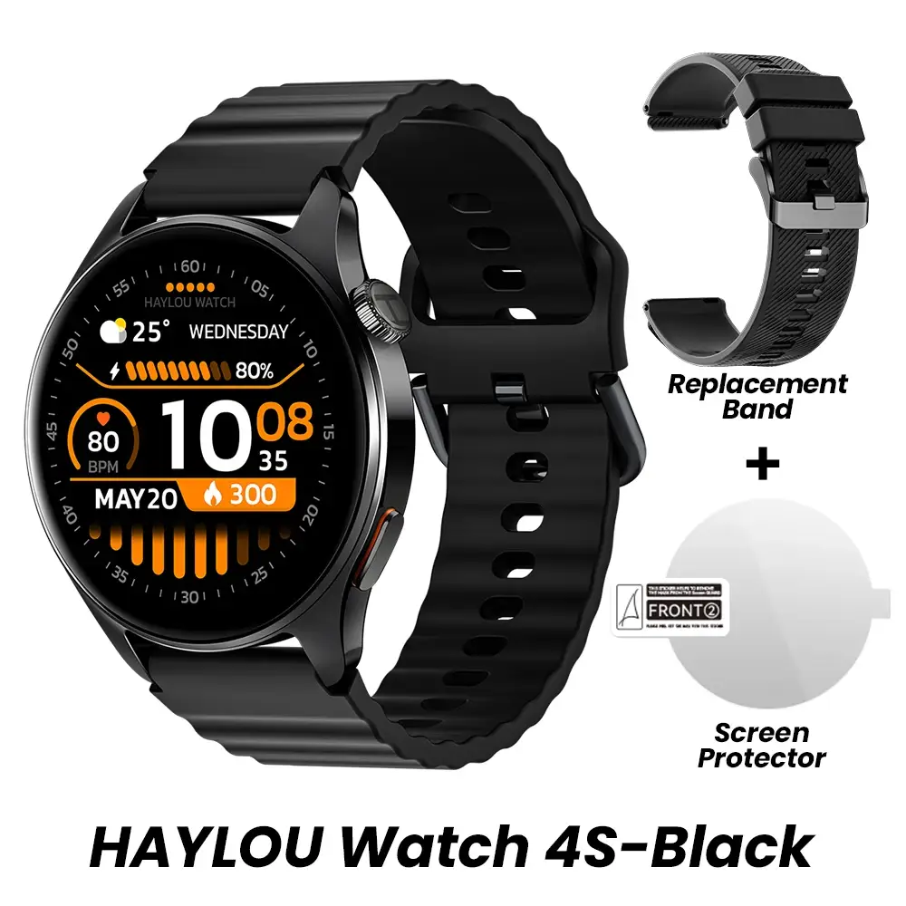 Haylou Watch 4S (HF012) GPS Smartwatch – 1.43" AMOLED Display, 5‑Satellite GPS, 120+ Sports Modes, Fitness & Health Tracker - Image 5