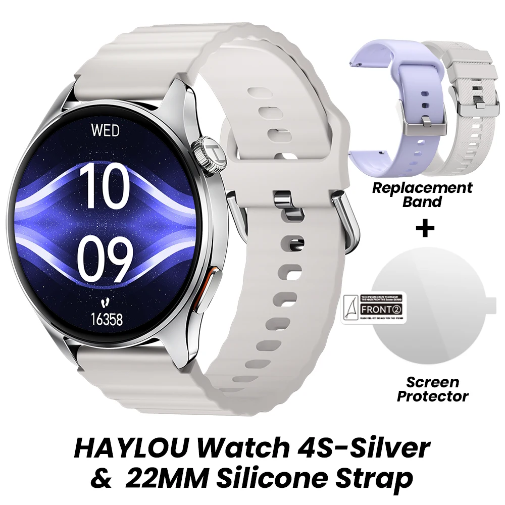 HAYLOU Watch 4S GPS Smartwatch – 1.43-Inch HD AMOLED Display, 5-Satellite GPS, 120+ Sports Modes, Fitness Smart Watch for Android & iOS - Image 3